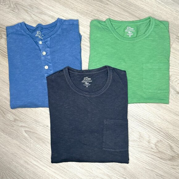 Lot of 3 J. Crew Garment-dyed T-Shirts - Picture 1 of 6